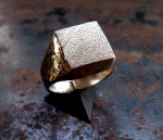 gegoten zegelring - zilver
